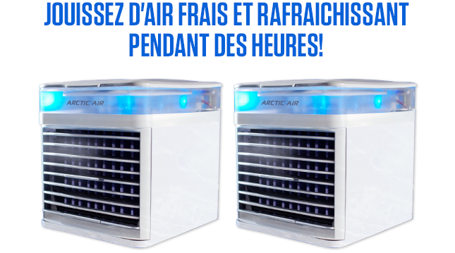 Jouissez d'air frais et rafraichissant pendant des heures!